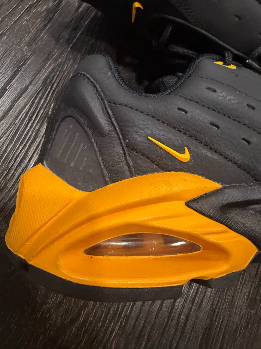 Nike Hot Step Air Terra Drake NOCTA Black Yellow Mens Shoes size 8.5 - Picture 3 of 9
